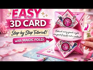 Easy 3D Card Tutorial ✂️ Fun Fold Card Anyone Can Make