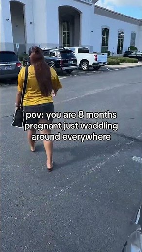 When You Hit 8 Months Pregnant and the Waddle Is REAL 🤰🏽