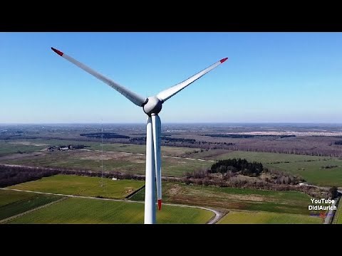 198 Meter weltgrößte Windkraftanlage E 126 Onshore Windenergieanlage von Enercon Windrad Windenergie