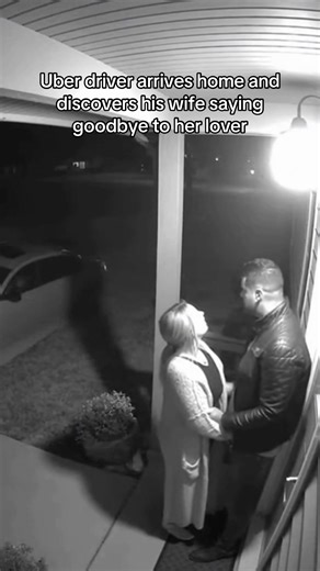 Uber driver arrives home and discovers his wife saying goodbye to her lover
