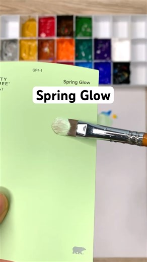 Spring Green Color Match Challenge #shorts #colormixing #colormatch #green #white