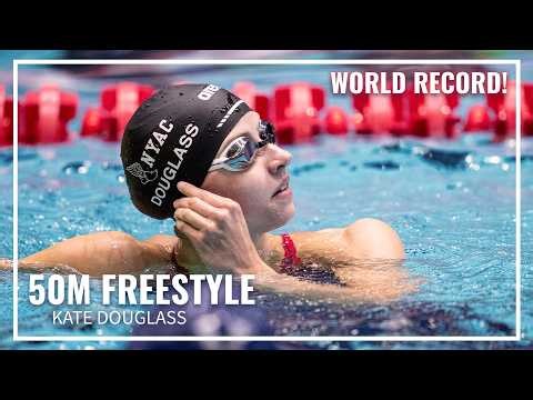 Kate Douglass Takes Down WORLD RECORD in 50M Freestyle | 2026 TYR Pro Swim Series Indianapolis