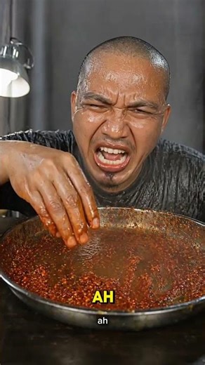 asmr, EXTREME Spicy Giant Squid Mukbang 🌶️🔥 Sweating From The Heat! #shorts