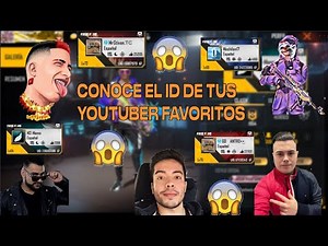 NEW IDs of your favorite Free Fire YouTubers 2021