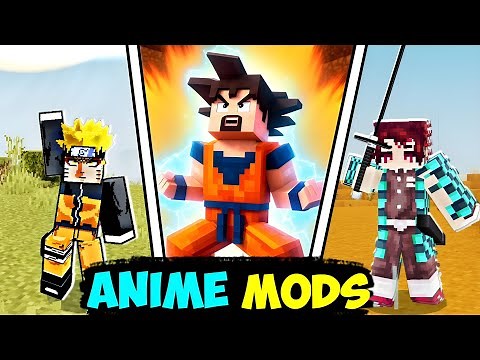 Top 5 Anime Mods For Minecraft ( 1.20+ ) || Best Anime Mods For Minecraft Pocket Edition
