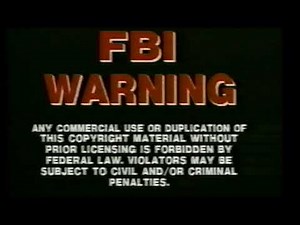 fbi warning (vhs, 1987)