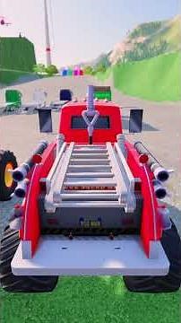 TRANSPORTING POLICE CARS, BUS, AMBULANCE, FIRE DEPARTEMENT, FIRE TRUCK TO GARAGE | FS22 SIMULATOR 22