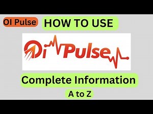 How to use OI Pulse ( For Stock Market software)