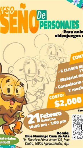 LUINDÍMAS | 🌿¡YA LLEGO mi Curso PRESENCIAL de Diseño de Personajes para Animación, Comic y Videojuegos!🌿 . 🔵🦩De la mano de @blueflamingo_casadearte .... | Instagram