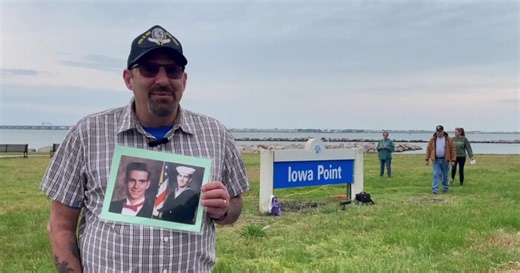 Veterans and families gather to mark the 37th anniversary of the USS Iowa tragedy at Naval Station Norfolk