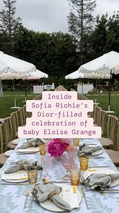 Your invite get lost too? Hang with @sofiagrainge, @passthatpuss and peep the “Eloise at the Plaza” themed-merch from what looks like the chicest baby shower probs ever, and visit the link in bio for more the birth announcement. | InStyle