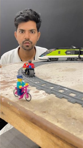Lego High Speed Passenger Train Boy Superbike Hit To Loco Pilot Cycle