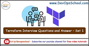 Terraform Interview Questions and Answer - Set 1 - DevOpsSchool.com