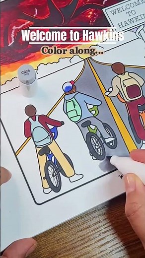 Welcome to Hawkins... Color Along🎨 | Stranger Things Fanart | Season 5 Hype 👀🔥