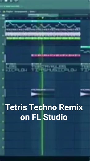 Tetris Techno Remix on FL Studio #viral #music #tetris #techno #remix #flstudio #youtube #shorts