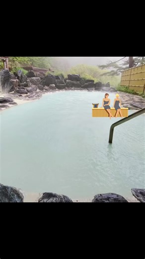 🌄山あいの隠れ湯で極上のくつろぎ 天然温泉のぬくもりに心も体もほぐれる… 湯上りには星空を眺めながら地酒をひとくち✨ #温泉天国 #日本旅 #湯治 #癒しの時間 #自然と融合