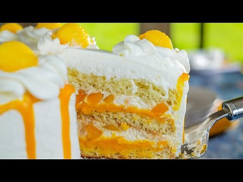 Mango Cake Recipe | Whipped Cream Cake