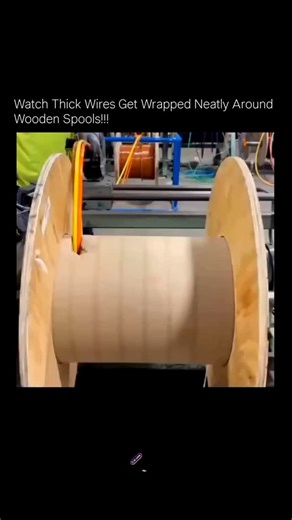 InsideRecap on Instagram: "Imagine a sturdy wooden spool set on a rotating axis, its surface smooth and polished. Thick, heavy-gauge wire is fed onto it with precision-each strand aligned side-by-side in tidy rows. As the spool spins, the wire layers stack perfectly, creating a clean, symmetrical coil all the way across. The rhythm is mesmerizing: click, layer, click. Even tension is maintained throughout to prevent overlap, gaps, or slack. In no time, a once unruly, hefty cable becomes an order