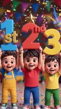First to Tenth Made Easy! Preschool Learning for Kids. #kides #learning #shorts #youtubeshorts #fun