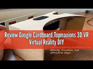 Review Google Cardboard,Topmaxions 3D VR Virtual Reality DIY VR Headset for 3D Movies and Games Comp