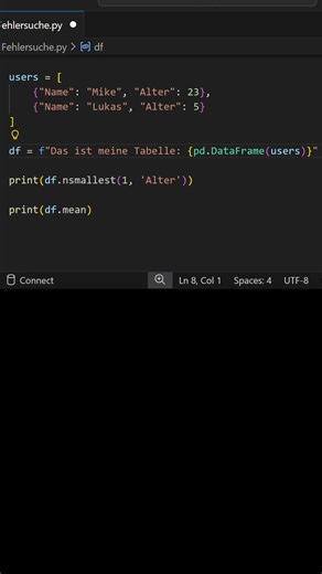 90% scheitern an diesem Code #fehlersuche #bughunt #quiz #pythonrätsel #python #informatik #programmieren #codetipps #foryou #fup #fy #study
