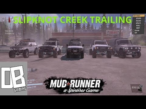 Mudrunner f19s aussie mods trailing on slipknot creek!!