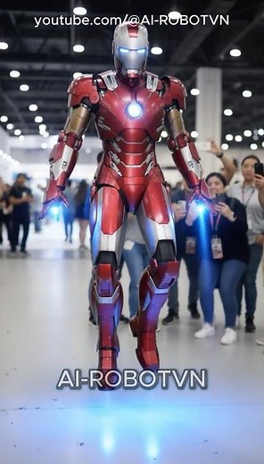 The Mark V Suit Just Built Itself Onto Her! #ironman #marvel #avengers