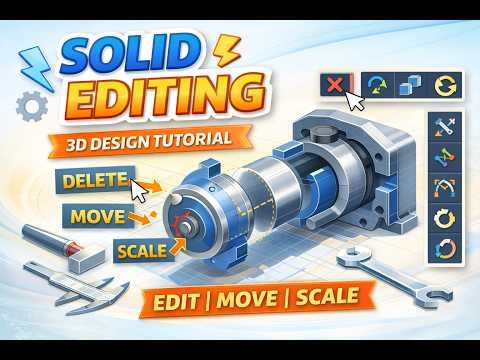Solid Editing in CAD |3D Modeling & Editing Tutorial |Mechanical Engineering |Polytechnic & Diploma