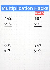 137K views · 1.1K reactions | Try this new multiplication hacks!!!! Learn the basics #Profd #math #mathematics | Prof D | Facebook