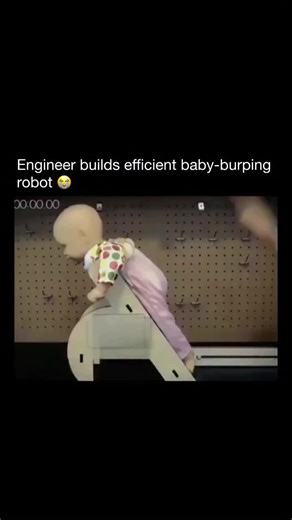 Besay on Instagram: "😭 A baby burping robot is a small machine designed to help remove air bubbles from a baby’s stomach, just like a parent does when they pat or rub a baby’s back after feeding. It usually has a soft padded area to support the baby and gentle moving parts that mimic the motion of burping — like rocking, patting, or vibrating. Some versions aren’t full robots but more like automated pads or smart devices that move slowly and rhythmically to calm the baby and help release trappe