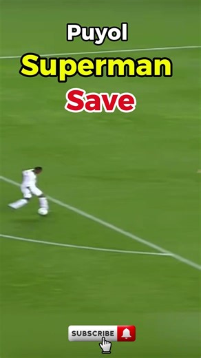 Puyol’s SUPERMAN Goal-Line Save 🦸‍♂️🔥 #football #shorts