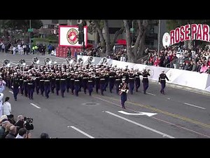 USMC West Coast Composite Band - The Marines' Hymn - 2024 Pasadena Rose Parade