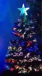 ✨ This stunning fiber optic Christmas tree features vibrant, shifting lights that dance through its branches, creating a mesmerizing glow from every angle. No messy string lights required—the built-in fiber optics deliver effortless beauty and a magical display that transforms any room into a winter wonderland. | Mya Matt Chris | Facebook