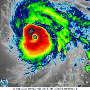 Teddy is now a powerful category 4 hurricane with maximum sustained winds of 140 mph. At 5 pm EDT Thursday Teddy was located 1070 mi SE of Bermuda moving northwest at 13 mph. Teddy is producing very large swells that will cause dangerous surf and rip currents along the East Coast this weekend into early next week. | US National Weather Service Eastern Region HQ