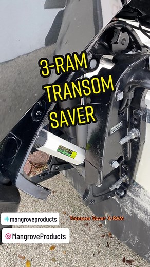 3-RAM Transom saver for outboard motor support. Provides universal fitment from 150 hp -350 hp ouboard motors #transomsaver #transom #yamahaoutboards #mercuryoutboards #suzukioutboards #tohatsuoutboards #hondaoutboards #boataccessories #pontoonboats #safetrailering #mangroveproducts #outboardengines #outboardmotors #tilttrimmotor #trimup Website: www.mangroveproduct.com