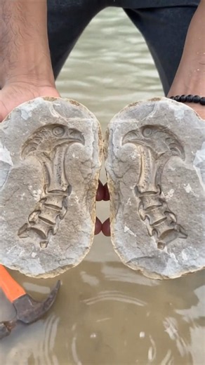 Breaking Open a Mysterious Rock Reveals an Incredible Ancient Fossil!