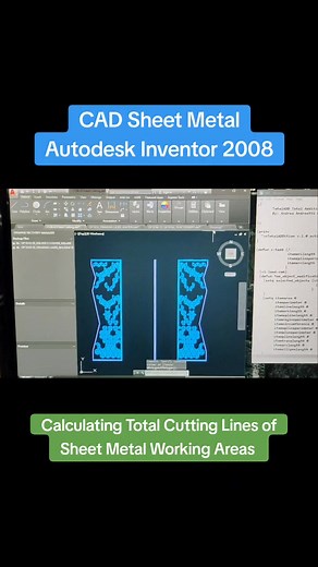 CAD Sheet Metal using Autodesk Inventor 2008 #cad #sheetmetal #sheetmetalfabrication #autodesk #autodeskinventor #cuttinglines #cadcam #fabrication #lasercutting