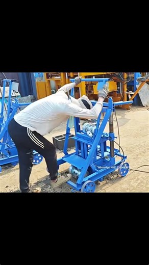 8 inch concrete hollow block laying machine mobile cement brickmaking machine block laying machine