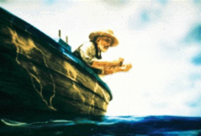 Old man and the sea on Make a GIF