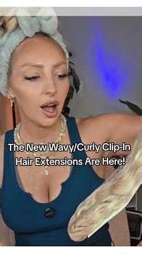 The new elf curl clip-in hair extensions are finally here!!! #clipinhair #wavyhairextensions