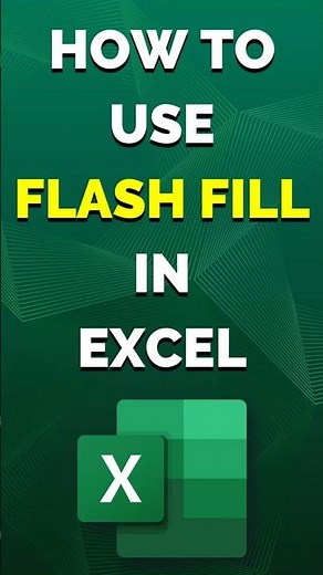 How to use Flash Fill in Excel