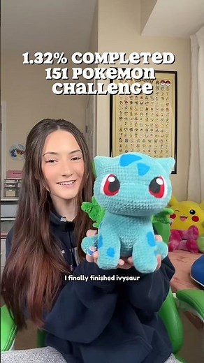 Ivysaur COMPLETE | 151 Pokemon Crochet Challenge #crochet #amigurumi #crochetplushie #pokemon