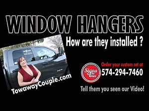 Installing our DOT Window hangers for towaway RV Transport
