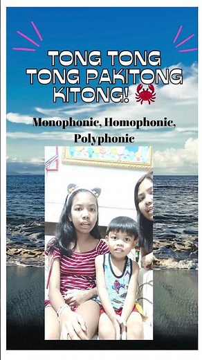 Tong tong Tong Pakitong Kitong Monophonic, Homophonic, Polyphonic Mapeh 6 #Music #shorts #mapeh