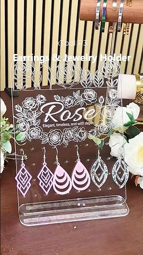 ✨ Laser + Acrylic = the cutest earring setup with xTool P3