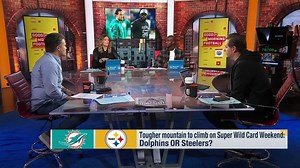 Tougher mountain to climb on Super Wild Card weekend: Dolphins or Steelers? | 'GMFB'
