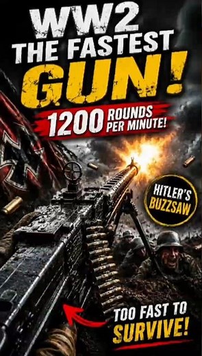 The Terrifying Sound of Hitler’s Buzzsaw: The MG42 🔫 #WW2