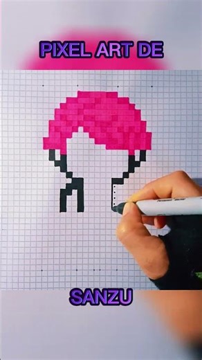 🔥🎮 Cómo Dibujar a Sanzu Haruchiyo en Pixel Art | Tutorial Paso a Paso Fácil