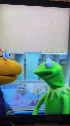 #themuppets 10 years ago, Kermit had to broadcast Miss Piggy’s show while she’s in hospital bed. #kermitthefrog #misspiggy