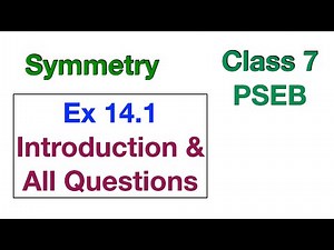 Ex 14.1 All Questions | Class 7 | Chapter 14 | Symmetry | PSEB | Maths